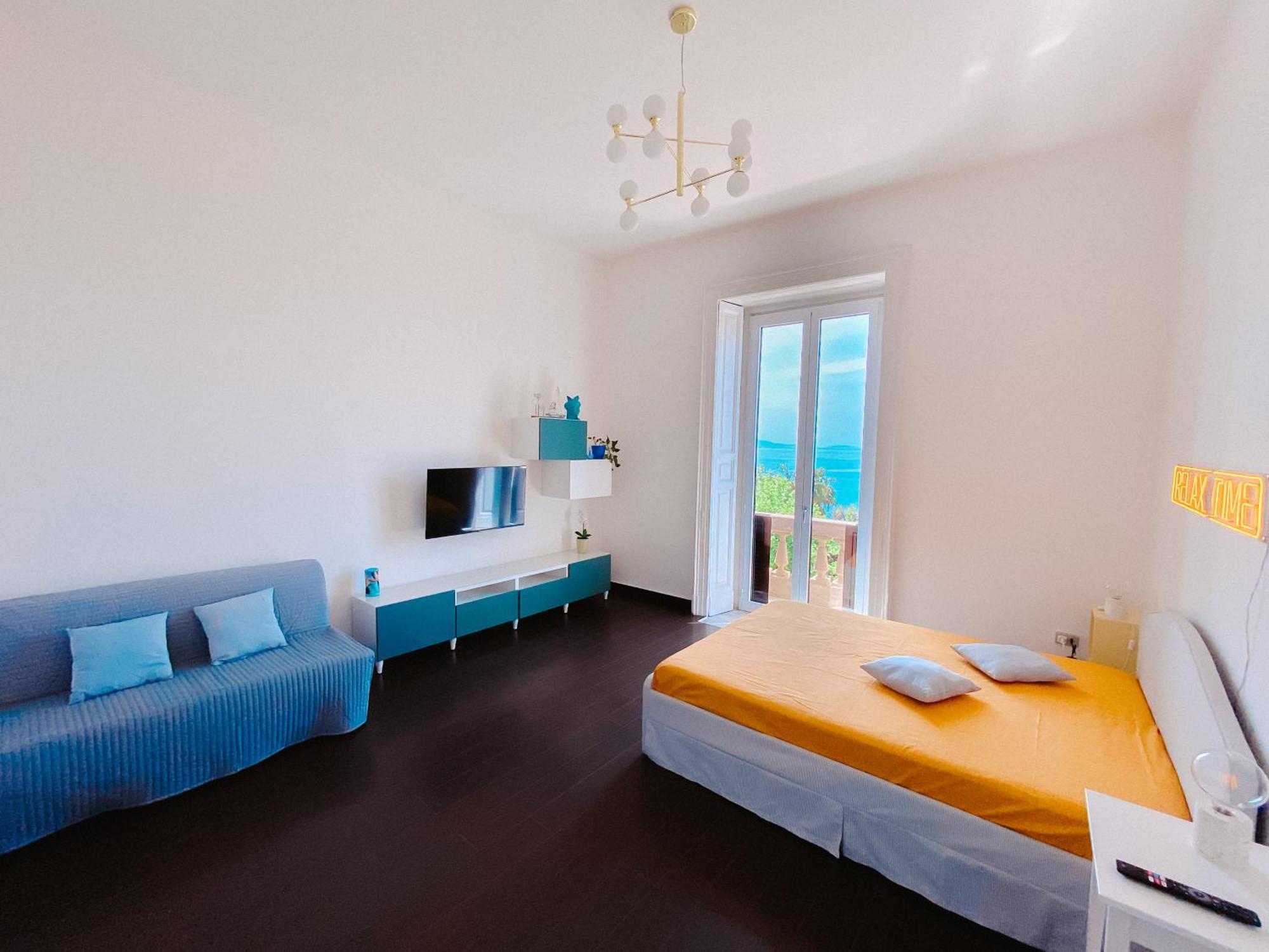 Blue Sea View Apartment Salerno Kültér fotó